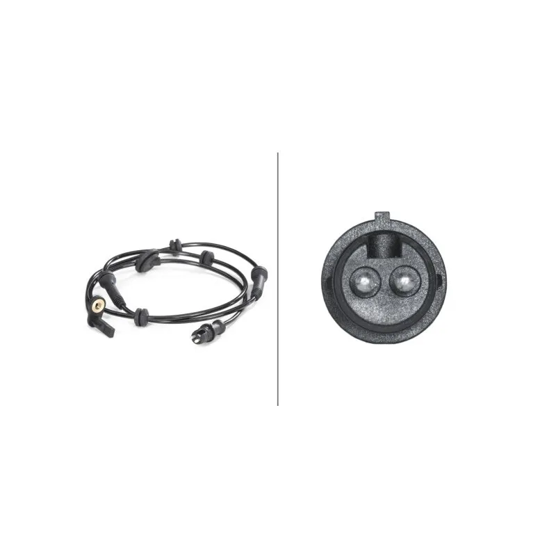 Capteur, vitesse de roue avant gauche HELLA 6PU 009 106-771