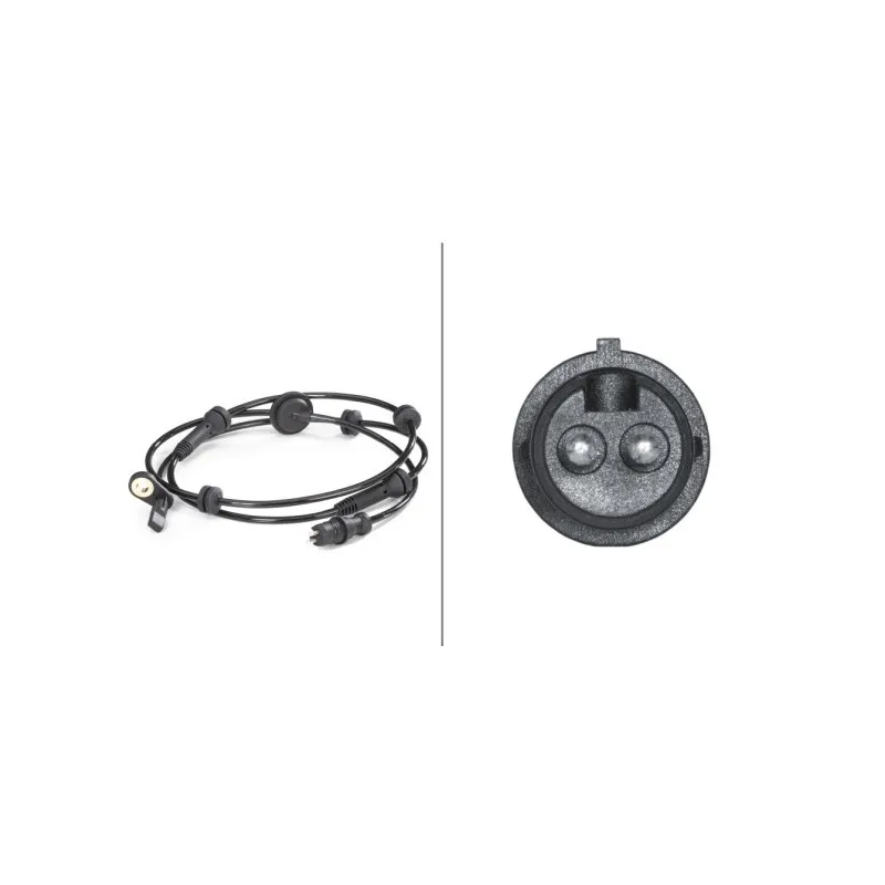 Capteur, vitesse de roue avant droit HELLA 6PU 009 106-781