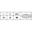 Capteur d'angle, vilebrequin HELLA 6PU 009 146-501 - Visuel 2