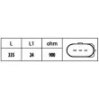Capteur d'angle, vilebrequin HELLA 6PU 009 146-531 - Visuel 2