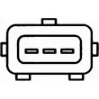 Capteur d'angle, vilebrequin HELLA 6PU 009 163-521 - Visuel 2