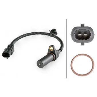 Capteur d'angle, vilebrequin HELLA 6PU 009 168-351