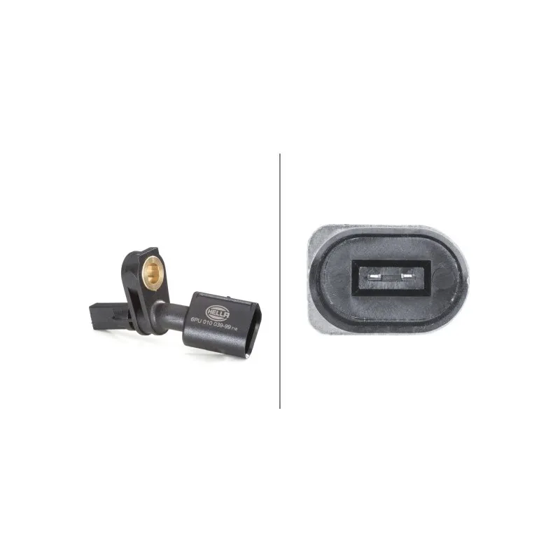 Capteur, vitesse de roue avant gauche HELLA 6PU 010 039-991