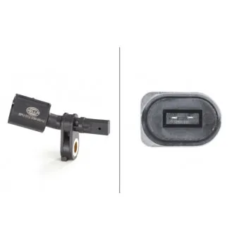 Capteur, vitesse de roue avant droit HELLA 6PU 012 039-001