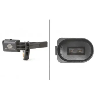 Capteur, vitesse de roue avant droit HELLA 6PU 012 039-021
