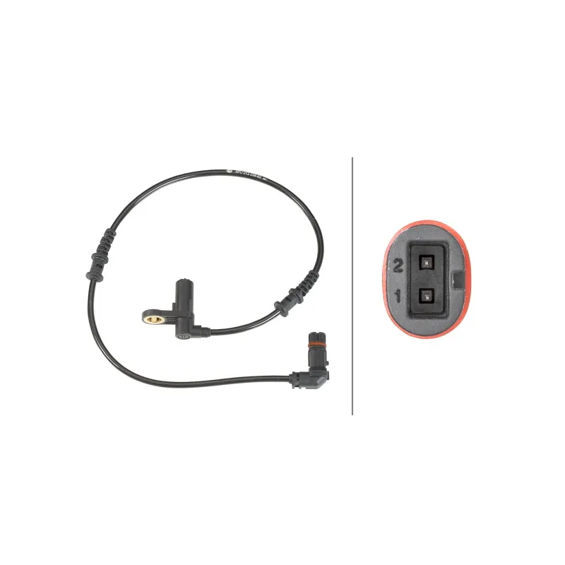 Capteur, vitesse de roue HELLA 6PU 012 039-621