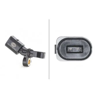 Capteur, vitesse de roue arrière gauche HELLA 6PU 012 039-781