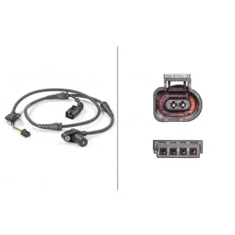 Capteur, vitesse de roue HELLA 6PU 012 806-171