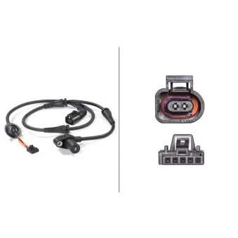 Capteur, vitesse de roue HELLA 6PU 012 806-181