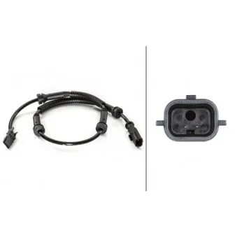Capteur, vitesse de roue HELLA 6PU 012 806-301