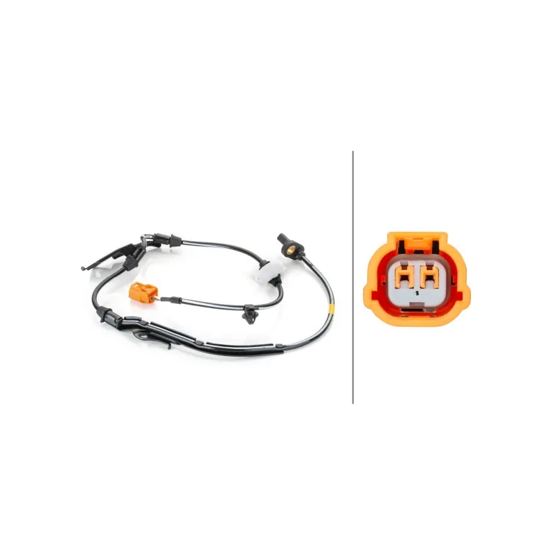 Capteur, vitesse de roue avant droit HELLA 6PU 230 040-051