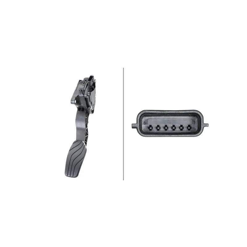 Capteur, position d'accelerateur HELLA 6PV 009 978-791