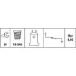 Indicateur de pression d'huile HELLA 6ZF 007 392-001 - Visuel 2