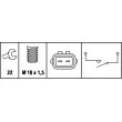 Contacteur, feu de recul HELLA 6ZF 008 621-001 - Visuel 2