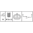 Contacteur, feu de recul HELLA 6ZF 008 621-261 - Visuel 2