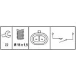 Contacteur, feu de recul HELLA 6ZF 008 621-301 - Visuel 2
