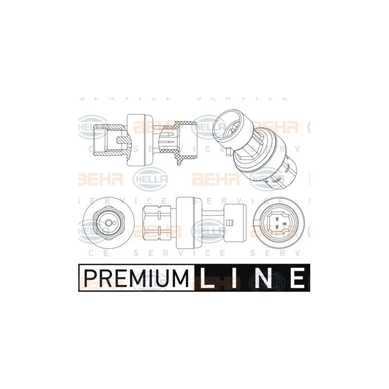 Pressostat, climatisation HELLA 6ZL 351 005-471