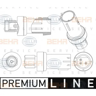 Pressostat, climatisation HELLA 6ZL 351 005-481