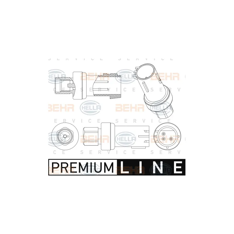 Pressostat, climatisation HELLA 6ZL 351 005-481