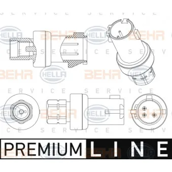 Pressostat, climatisation HELLA 6ZL 351 005-491