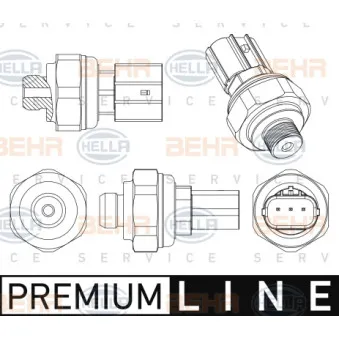 Pressostat, climatisation HELLA 6ZL 351 005-531