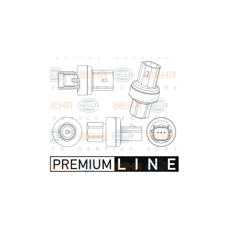 Pressostat, climatisation HELLA 6ZL 351 005-711