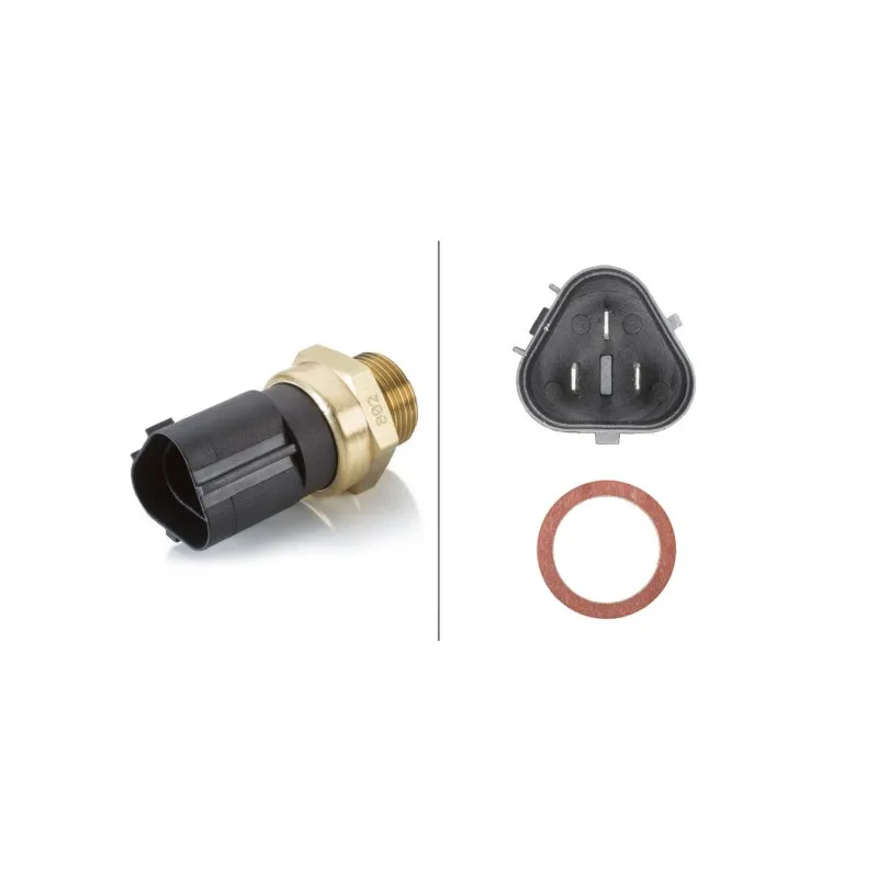 Interrupteur de température, ventilateur de radiateur HELLA 6ZT 007 800-111