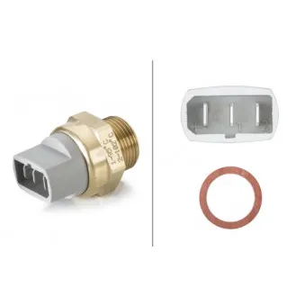 Interrupteur de température, ventilateur de radiateur HELLA 6ZT 007 802-021