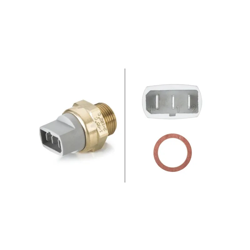 Interrupteur de température, ventilateur de radiateur HELLA 6ZT 007 802-021