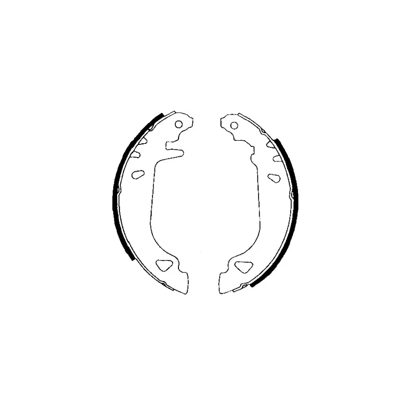 Jeu de mâchoires de frein HELLA 8DB 355 001-011