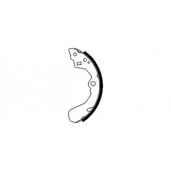 Jeu de mâchoires de frein HELLA 8DB 355 001-141
