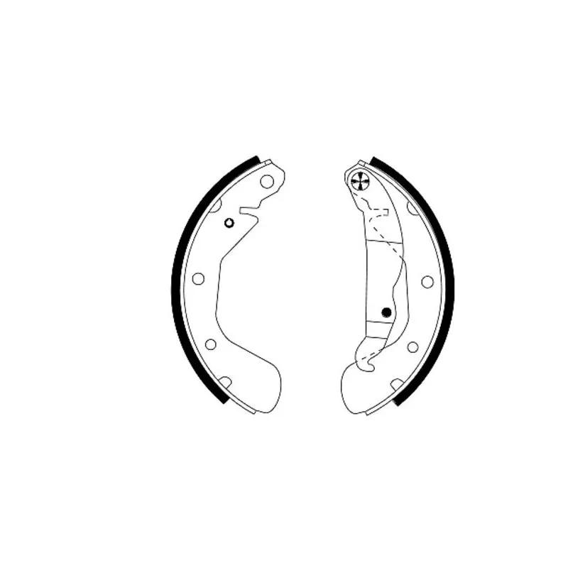Jeu de mâchoires de frein HELLA 8DB 355 001-301
