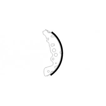 Jeu de mâchoires de frein HELLA 8DB 355 001-921