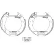 Kit de freins arrière (prémontés) HELLA 8DB 355 004-031 - Visuel 1
