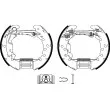 Kit de freins arrière (prémontés) HELLA 8DB 355 004-881 - Visuel 1