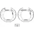 Kit de freins arrière (prémontés) HELLA 8DB 355 005-041 - Visuel 1