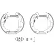 Kit de freins arrière (prémontés) HELLA 8DB 355 005-051 - Visuel 1