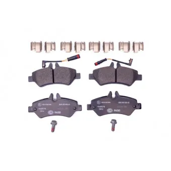 Jeu de 4 plaquettes de frein arrière HELLA 8DB 355 005-351