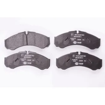 Jeu de 4 plaquettes de frein avant HELLA 8DB 355 005-411