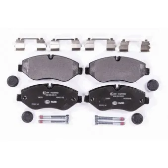 Jeu de 4 plaquettes de frein avant HELLA 8DB 355 005-511