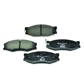 Jeu de 4 plaquettes de frein avant HELLA 8DB 355 005-621