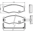 Jeu de 4 plaquettes de frein avant HELLA 8DB 355 005-621 - Visuel 2
