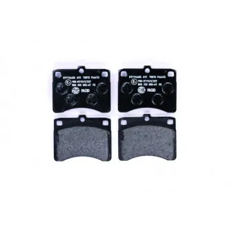 Jeu de 4 plaquettes de frein avant HELLA 8DB 355 005-671