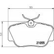 Jeu de 4 plaquettes de frein avant HELLA 8DB 355 006-181 - Visuel 2