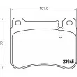 Jeu de 4 plaquettes de frein avant HELLA 8DB 355 006-541 - Visuel 2