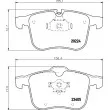 Jeu de 4 plaquettes de frein avant HELLA 8DB 355 006-561 - Visuel 2