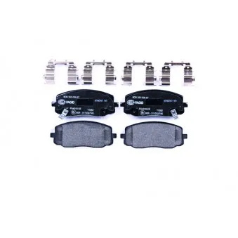 Jeu de 4 plaquettes de frein avant HELLA 8DB 355 006-571