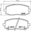 Jeu de 4 plaquettes de frein avant HELLA 8DB 355 006-571 - Visuel 2