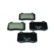 Jeu de 4 plaquettes de frein avant HELLA 8DB 355 006-591 - Visuel 1