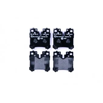 Jeu de 4 plaquettes de frein arrière HELLA 8DB 355 006-651